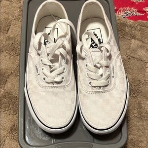 Vans Off-White Textured Sneakers